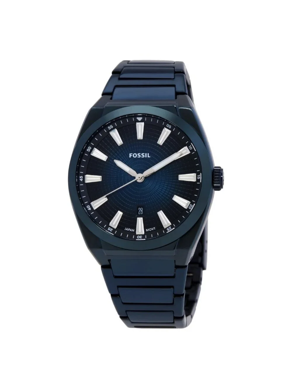NWT Fossil Everett Quartz Blue Dial Men's Watch